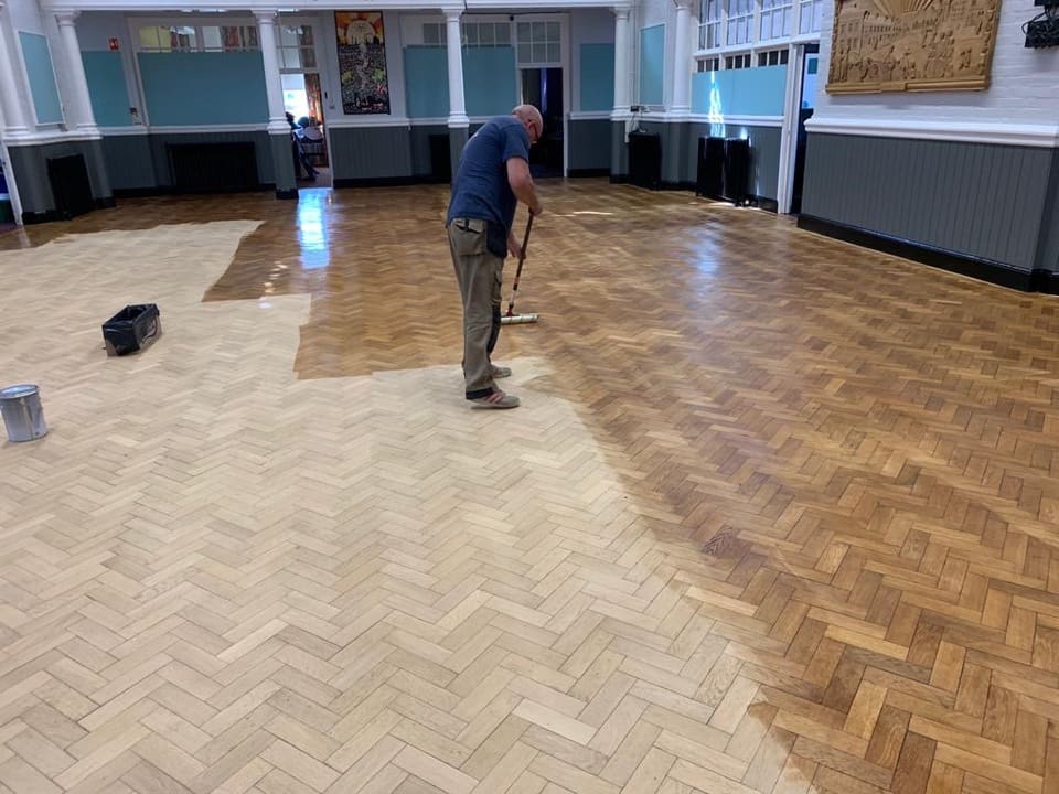 Image showcasing school floor sanding Colchester Essex